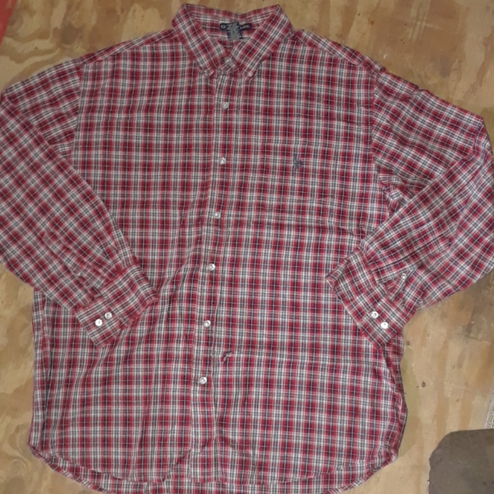 U. S.  Polo Men's long sleeve button down shirt L